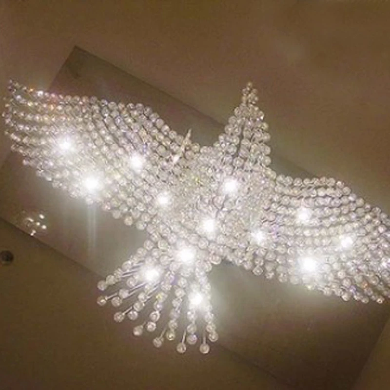 Новые Орлы Дизайн Роскошные Современные хрустальные люстры блеск зал