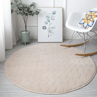 solid color roud shape rugs home floor carpets in living room bedroom bathroom mat sofa area alfombra diam 60cm 80cm 100cm 120cm