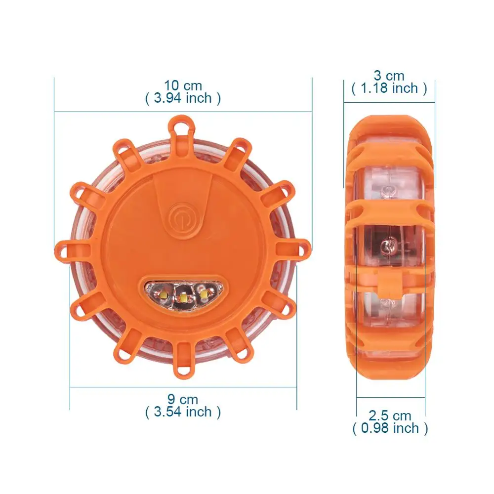 

3pcs/Set Magnetic Car Emergency road Rescue safety help flashing lights LED Strobe Warning Light Flashlights Car Beacon Lamps