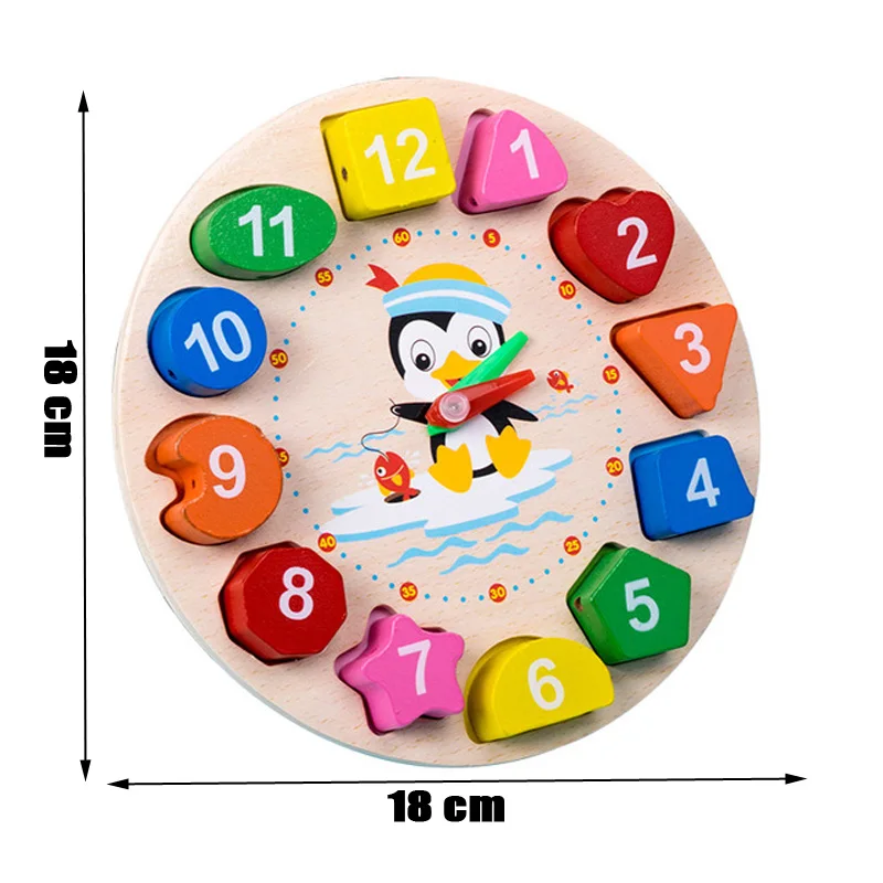 

Montessori Kids Wooden Toy Memory Match Stick Chess Game Fun Digital Clock Puzzles Gadgets Matching Clock Toy For Children