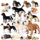 Экшн-фигурки из собака большого размера, ПВХ, бультерьер, Ротвейлер, Шиба, бульли, игрушки для детей