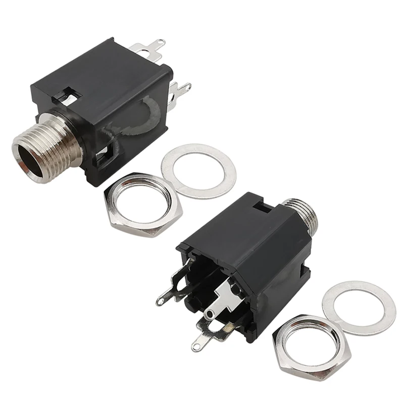 1/2/5 шт. металлические розетки для наушников 6 35 мм