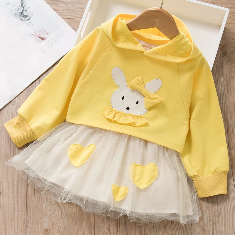 Bear Leader Girls Dress 2020 Casual Children Clothing Ball Gown Dot Print Kids Clothes Dresses Princess | Детская одежда и обувь