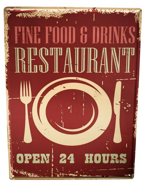 

Tin Sign Fun Ravtive Restaurant Coffee Bar Decoration Home Decor