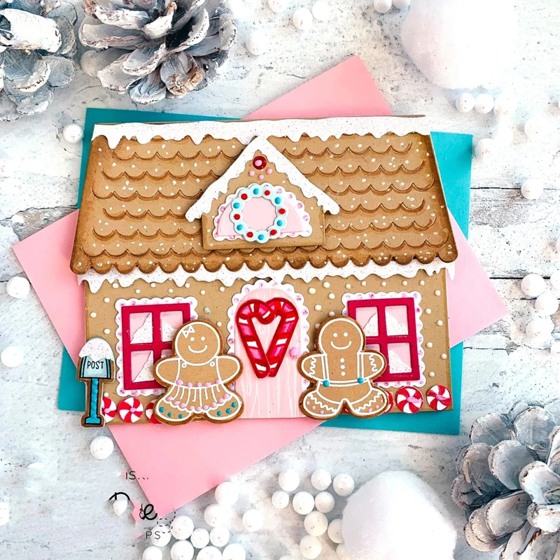2021 gingerbread house add on metal cutting dies mm diy scrapbooking photo album decorative embossing papercard crafts mold free global shipping