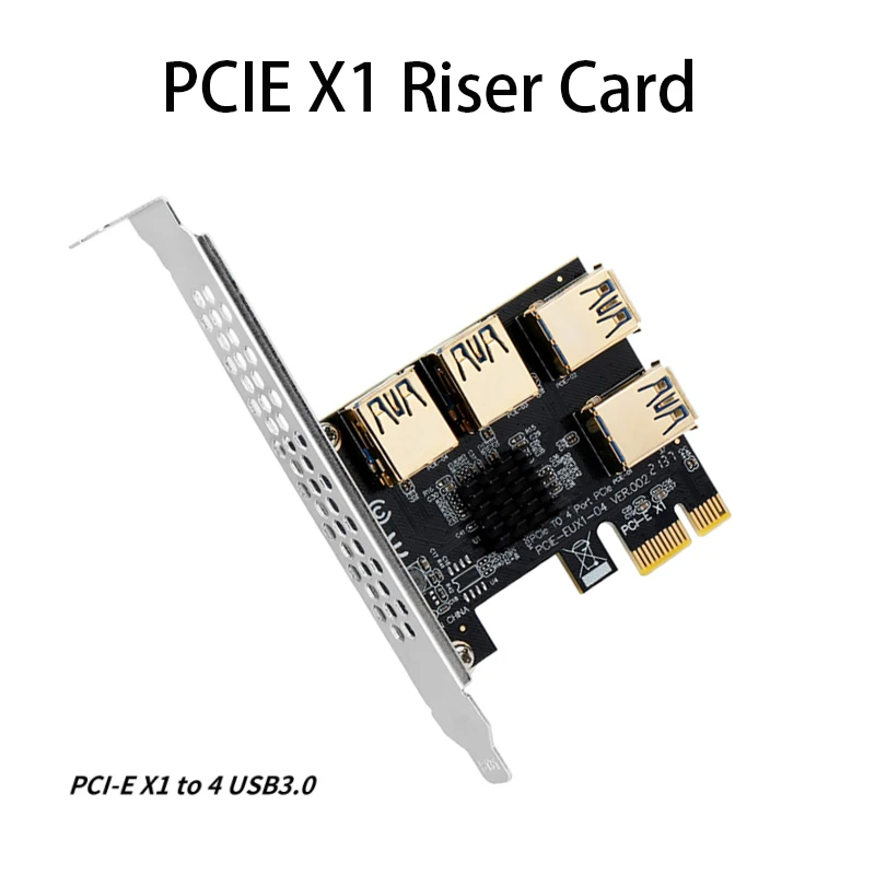 

4 порта USB 3,0 карта расширения для майнинга PCIe преобразователь PCI-E к PCI-E адаптер PCI-Express слот 4x 8x 16x для майнинга BTC