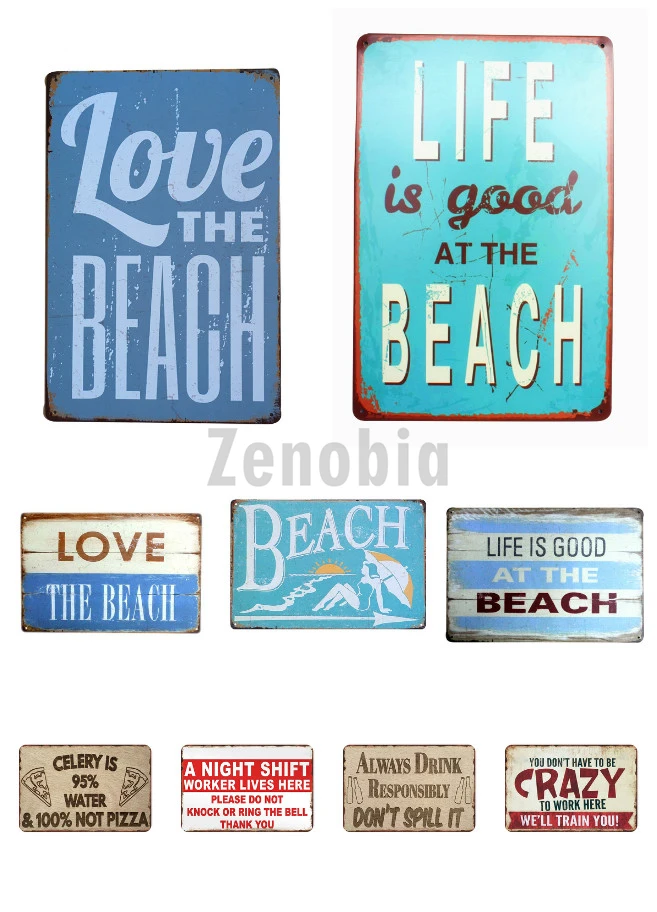 Винтажные металлические оловянные знаки Life Is A Beach, декоративные пластины для бара и улицы, наклейки на стену в виде русалки, постер для океана, домашний декор N250