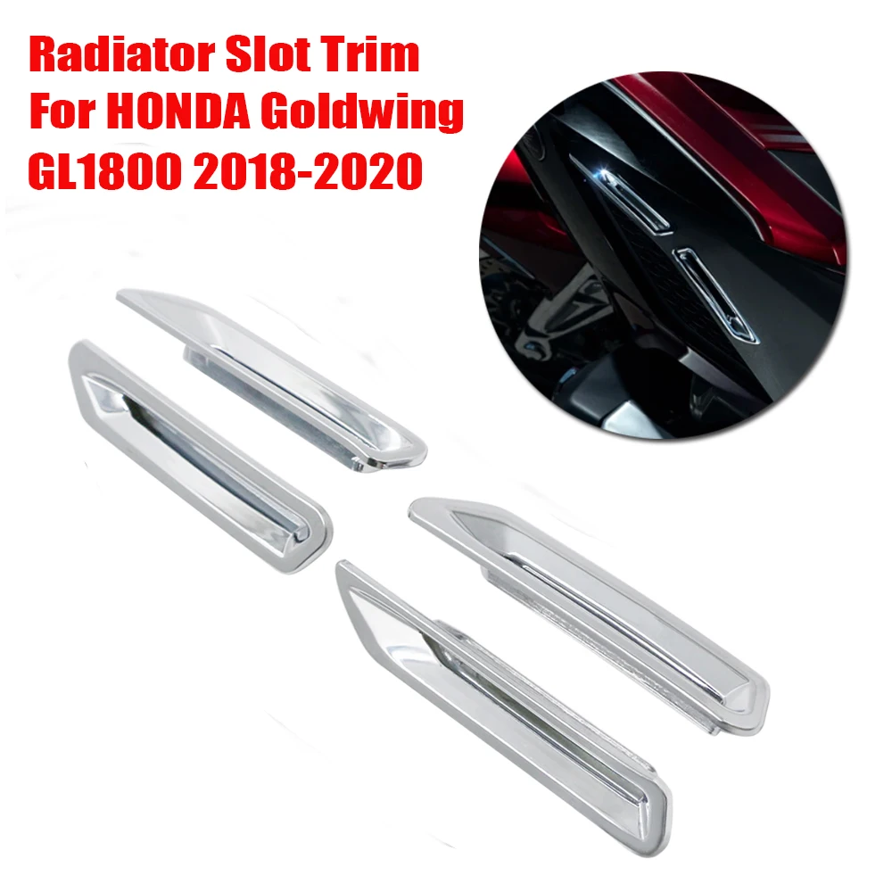 

GL1800 Chrome Accessories For HONDA Goldwing 1800 F6B GL 1800 2018 2019 2020 Motorcycle Decorative Cover Radiator Slot Trim