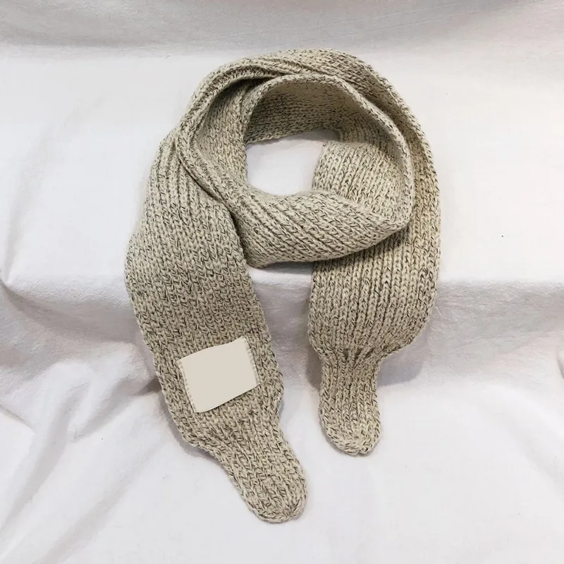 Детский шарф для маленьких мальчиков и девочек новая однотонная шерстяная