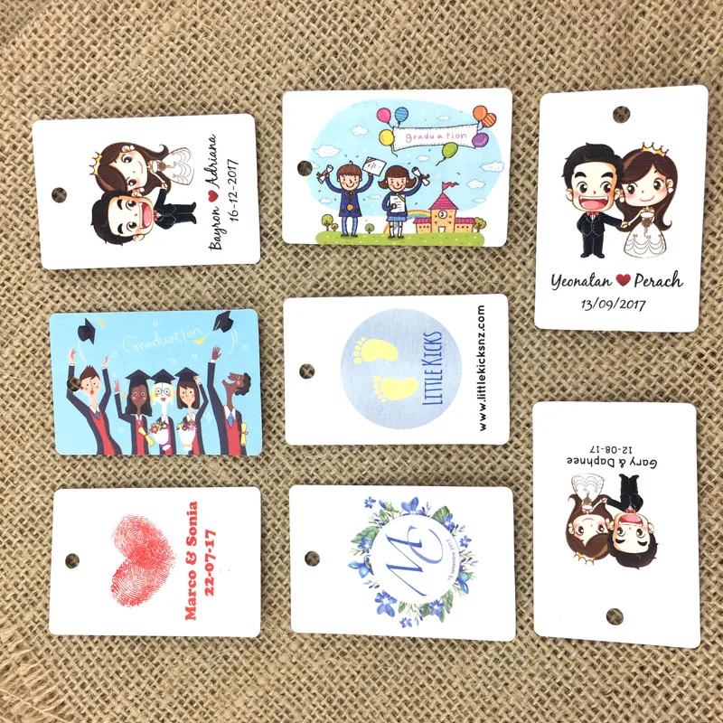 300 г/кв. М бумажная этикетка подвесные бирки на заказ с персонализированным