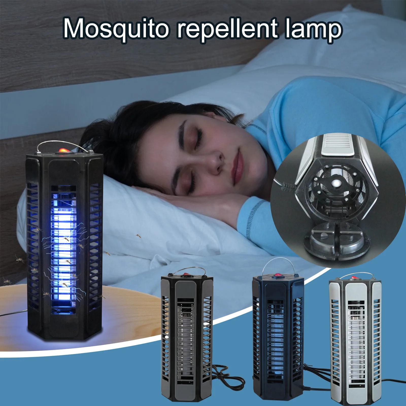 

Electric Bug Mosquito Killer Insects Fly Traps With Attractant And UV Tube 2 In 1 For Home Garden Patio Lawn Indoor Outdoor 2021