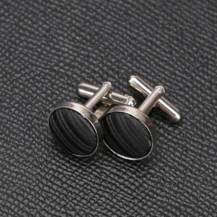 LD-s104 1 пара мужские запонки для рубашки модная Свадебная вечеринка Мужская запонка в полоску однотонная ткань запонки оптом аксессуары - Окраска металла: LD-s104