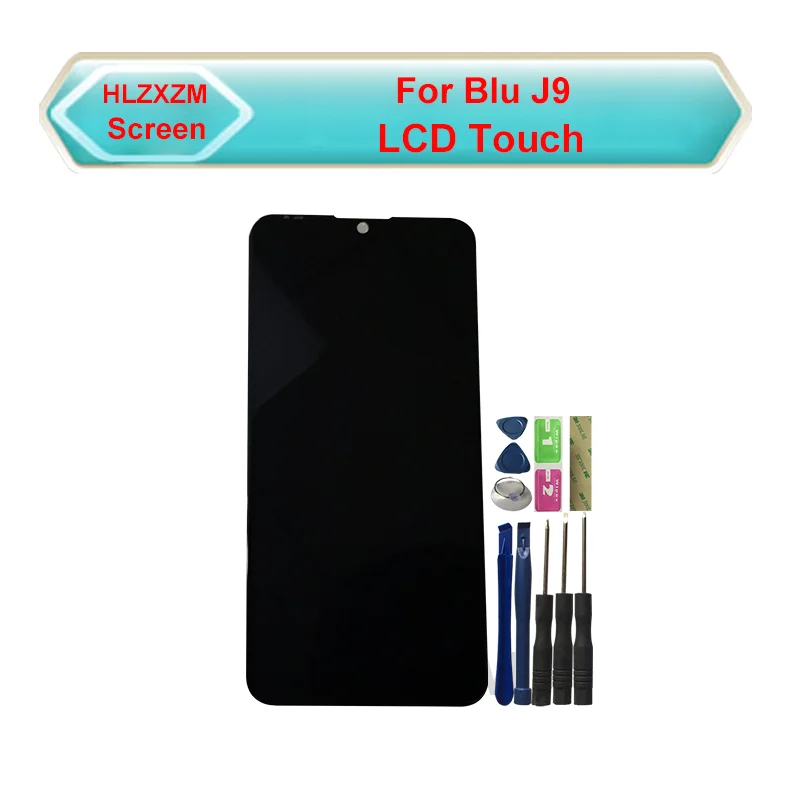 

Для Blu J9 ЖК-дисплей Дисплей с кодирующий преобразователь сенсорного экрана в сборе Сменные с сенсорным экраном инструменты + 3M Стикеры