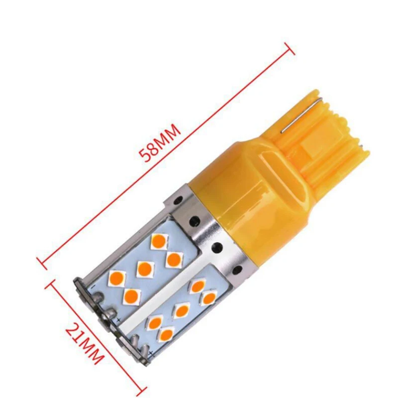 1156 1157 P21W BA15S PY21W BAU15S 7440 7443 3030 35 SMD ошибок светодиодный Canbus автомобиля поворотными лампами, 12-24V DC нет Hyper флэш-памяти