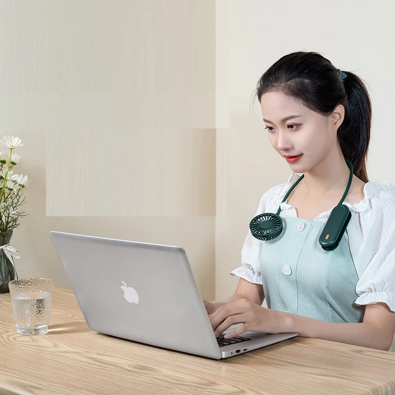 

Air Cooling Folding Mini Handheld Fan Usb Rechargeable Hang Neck Multifunction For Home Outdoor Office Adjustable Small Fans