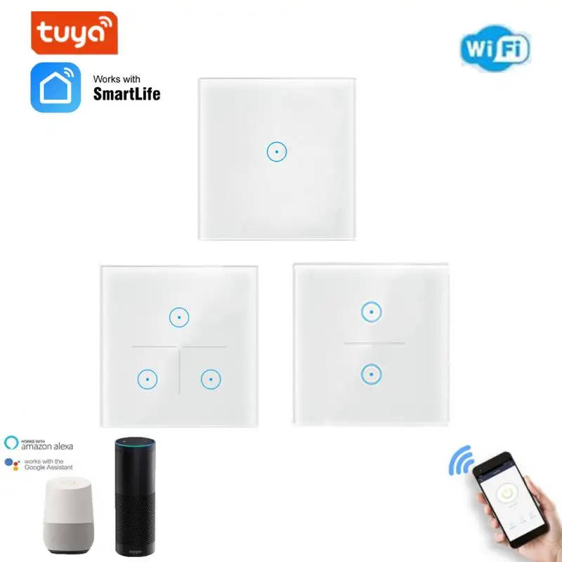 

Умный выключатель Wi-Fi с поддержкой Alexa и Google Echo, 2/3 ГГц