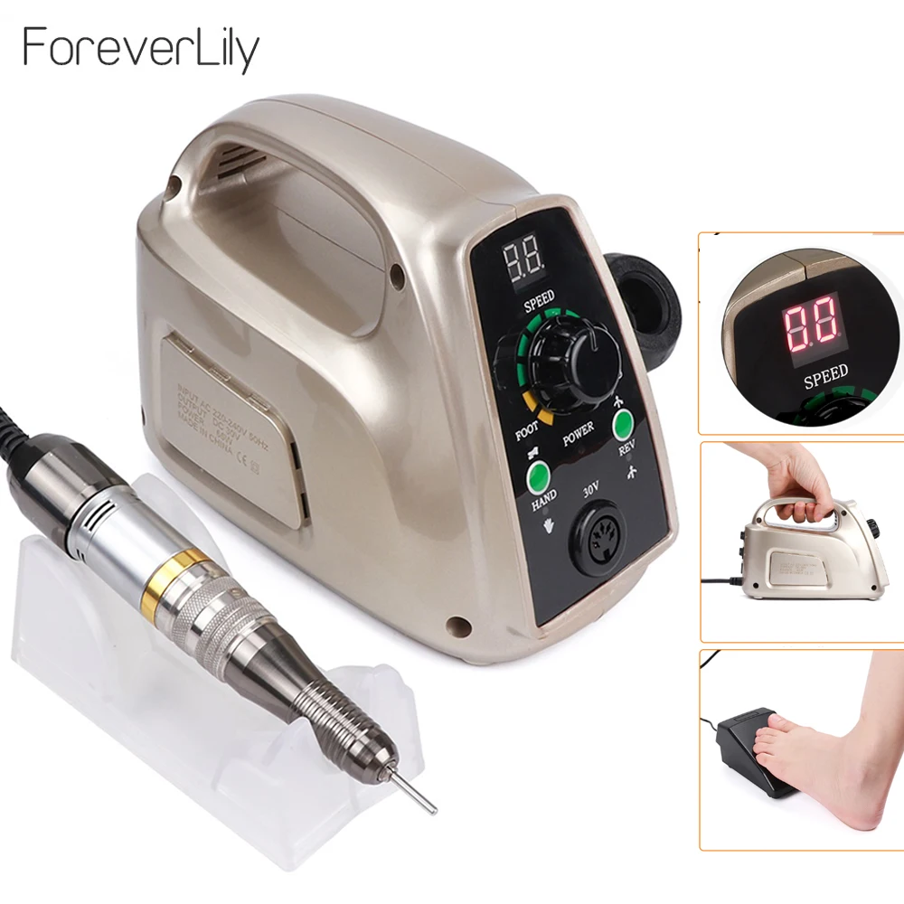 

35000rpm Electric Nail Drill Polisher 65W Nail File Grinding Manicure Machine Professional Carving Engraving Sharpening Device