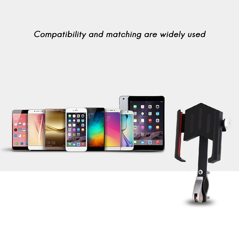 

360 Degree Universal Bike Aluminum Alloy Motorcycle Handlebar Phone Holder Stand Mount for iPhone Xiaomi Samsung
