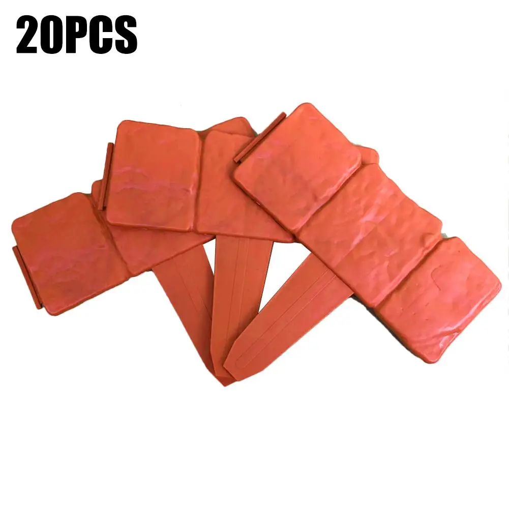 20 шт. DIY имитация камня забор сад заземление складной легко установить границы