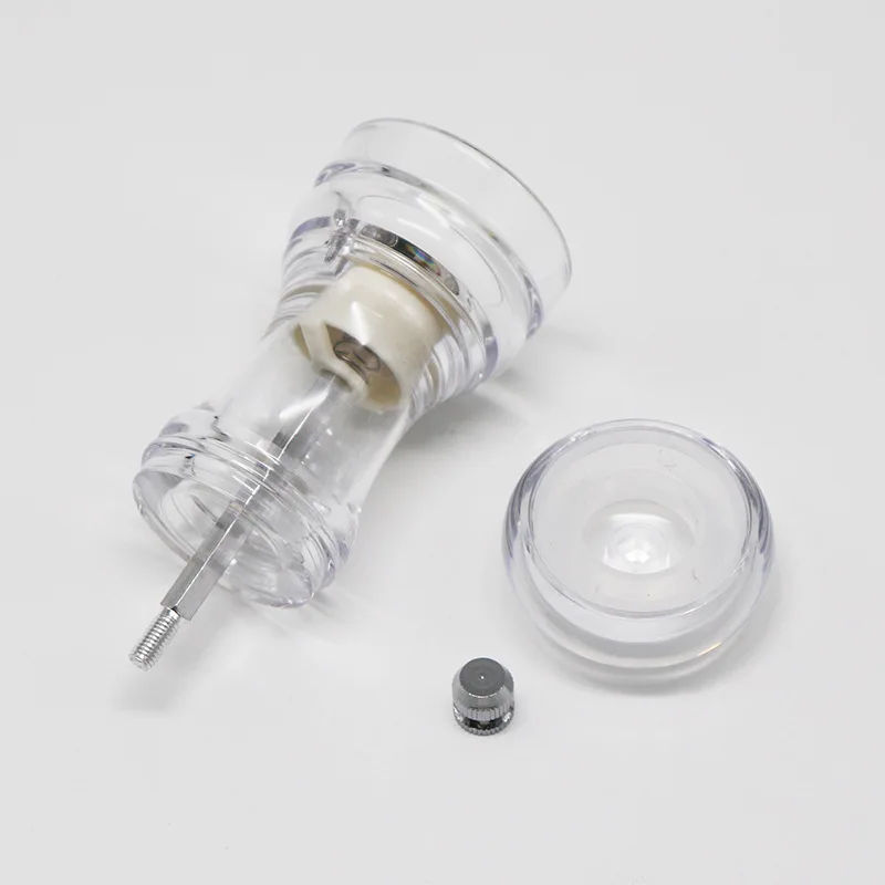 Горячая Распродажа ручная мельница для перца акриловая прозрачная соль перец