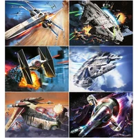 5d diamond painting star wars spaceship millennium falcon x wing fighter art embroidery hobby cross stitch mosaic home decor