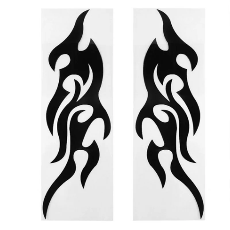 

Car stickers to cover scratches personalized creative flame decals car pulls Front Car door body anti-scratch sticker on the car