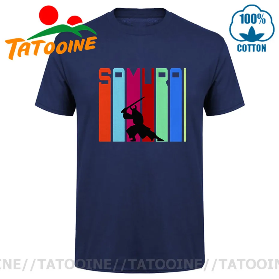 Футболка Tatooine в стиле ретро с изображением самурайского истребителя мужские