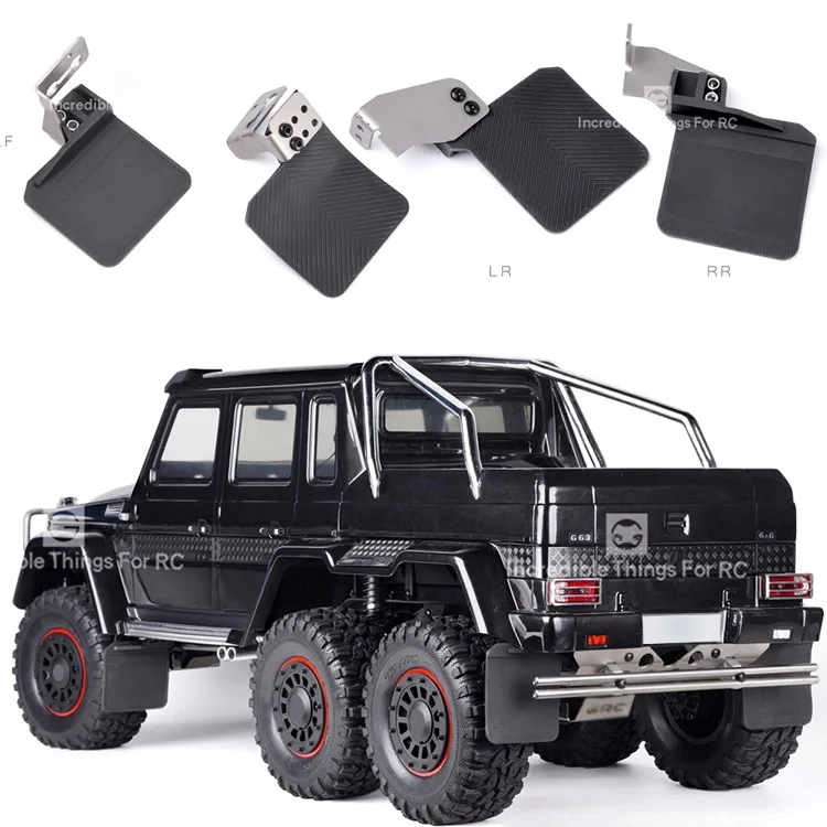 Guardabarros delantero con soporte de Metal para coche, pieza de bricolaje para 1/10 trepador de control remoto Traxxas TRX-4 G500 TRX6 G63 6*6 4*4, 4 Uds.-0
