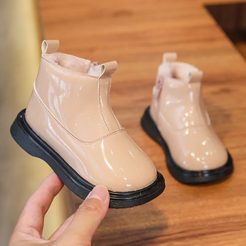 

Baby Girl Boots Autumn Winter Infant Toddler Snow Boots Child Martin Boots Soft Sole Non-slip Kids Outdoor Casual Shoes 1 2 3 Y