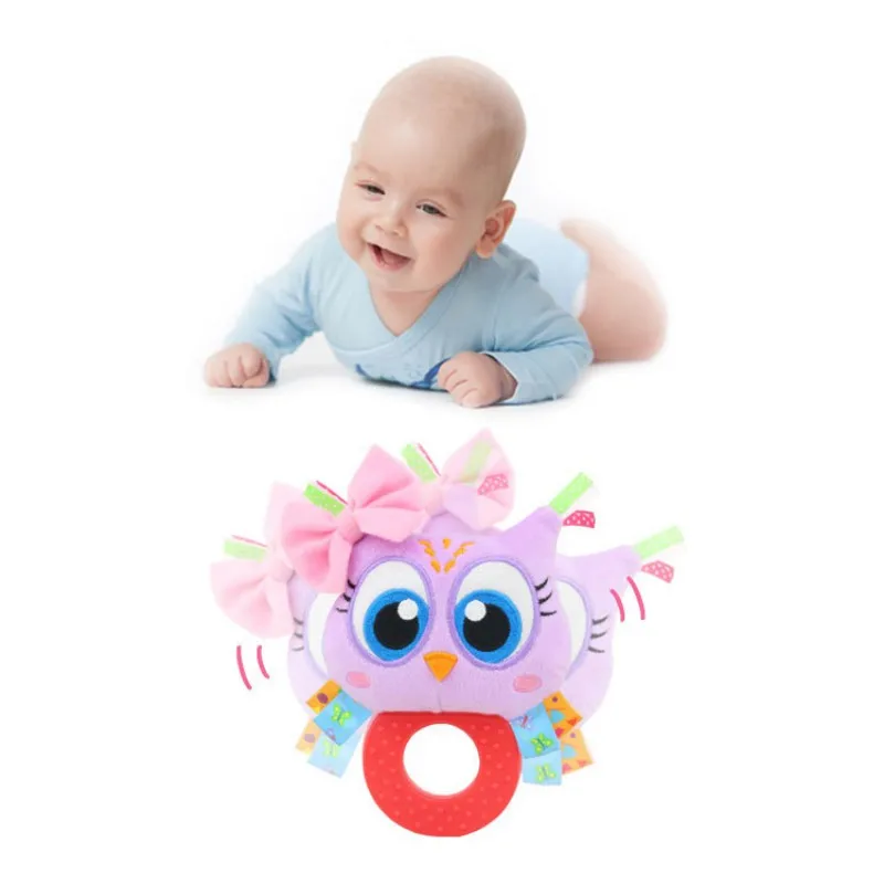 Погремушки для новорожденных Детская Игрушка прорезыватель погремушка