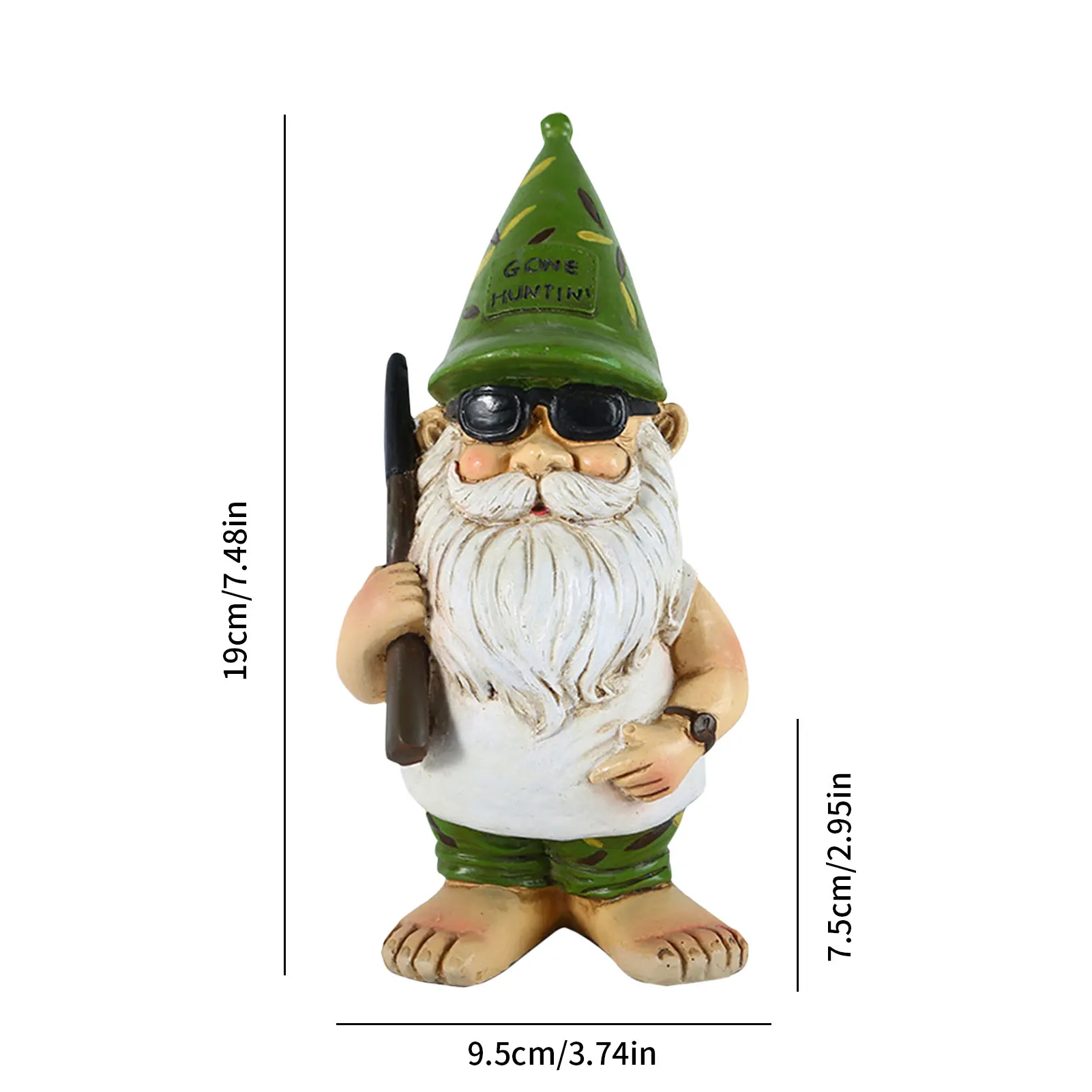 

Resin Garden Gnome Statue Funny Naughty Dwarfs Figurines Christmas Dress Up Garden Decor Micro Landscape Decoration New Hogard