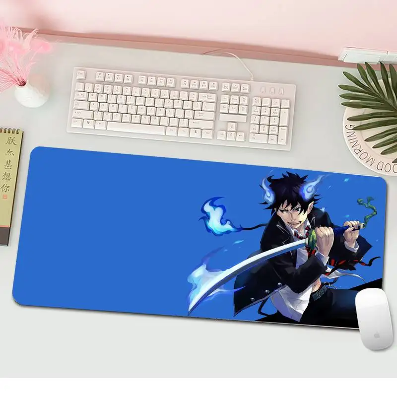 

Blue Exorcist Durable Rubber Mouse Mat Pad L Large Gamer Keyboard PC Desk Mat Computer Tablet Gaming Mouse Pad