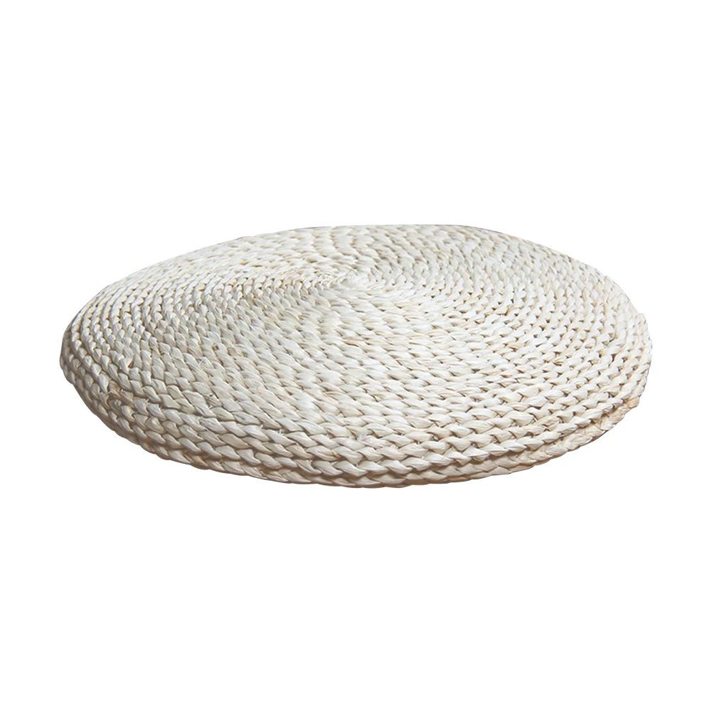 30x6cm Подушка для сиденья медитация гостиная Pouffe практичная соломенная вязаная деревенская подставка для ног круглая мебель для дома декоративная подушка мягкая - Цвет: 30x6cm