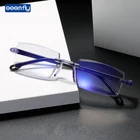Seemfly Новый стиль оправы близорукие очки для Бизнес мягкие носки с противоскользящим покрытием, синий светильник очки с диоптриями в стиле унисекс с диоптриями-1,0-4,0