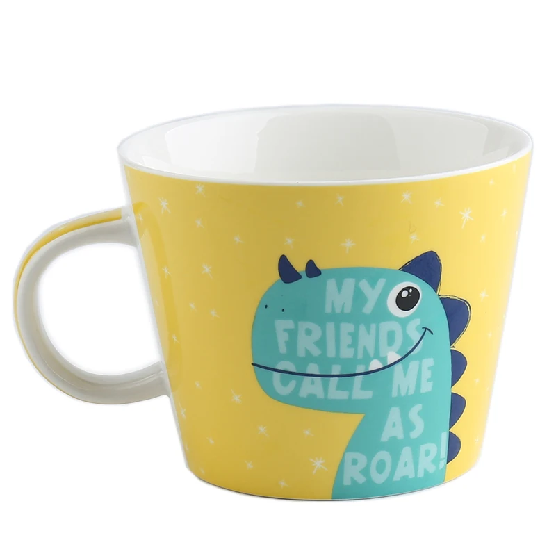 

Microwave oven with scale milk cup heated children's cup home water ceramic cartoon lovely cup student coffee cup