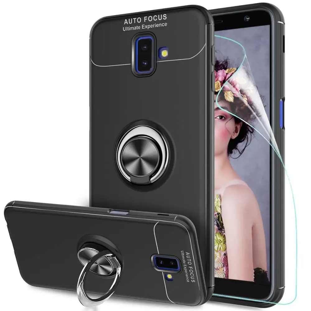 Чехол для Samsung Galaxy J6 J4 J8 Plus Prime J2 Core 2018 чехол с кольцом и подставкой J7 J5 J3 Pro