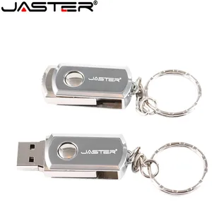 JASTER USB 2,0 металлический брелок USB флеш-накопитель 16 ГБ 32 ГБ 64 ГБ 128 Гб флешки 4 ГБ 8 ГБ реальная емкость флеш-накопитель usb флешка
