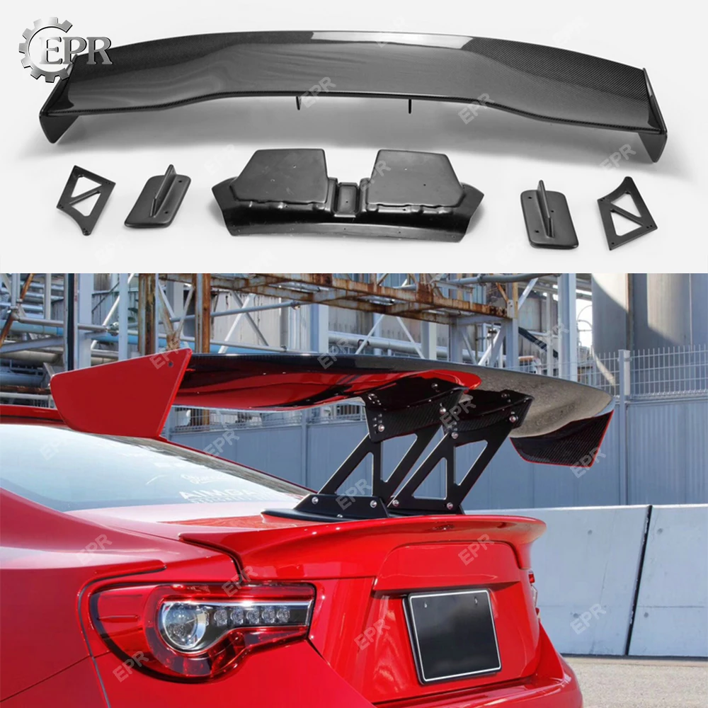 Углеродное крыло для губ GT86 BRZ VTX2 стиль стекло волокно/FRP задний GT Спойлер (боковое