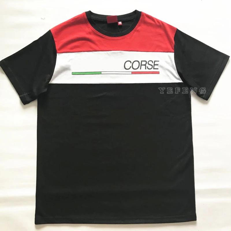 

Хлопковая весенне-летняя красная новая футболка MOTO GP для мотоциклистов Ducati Racing с коротким рукавом и локомотивным двигателем