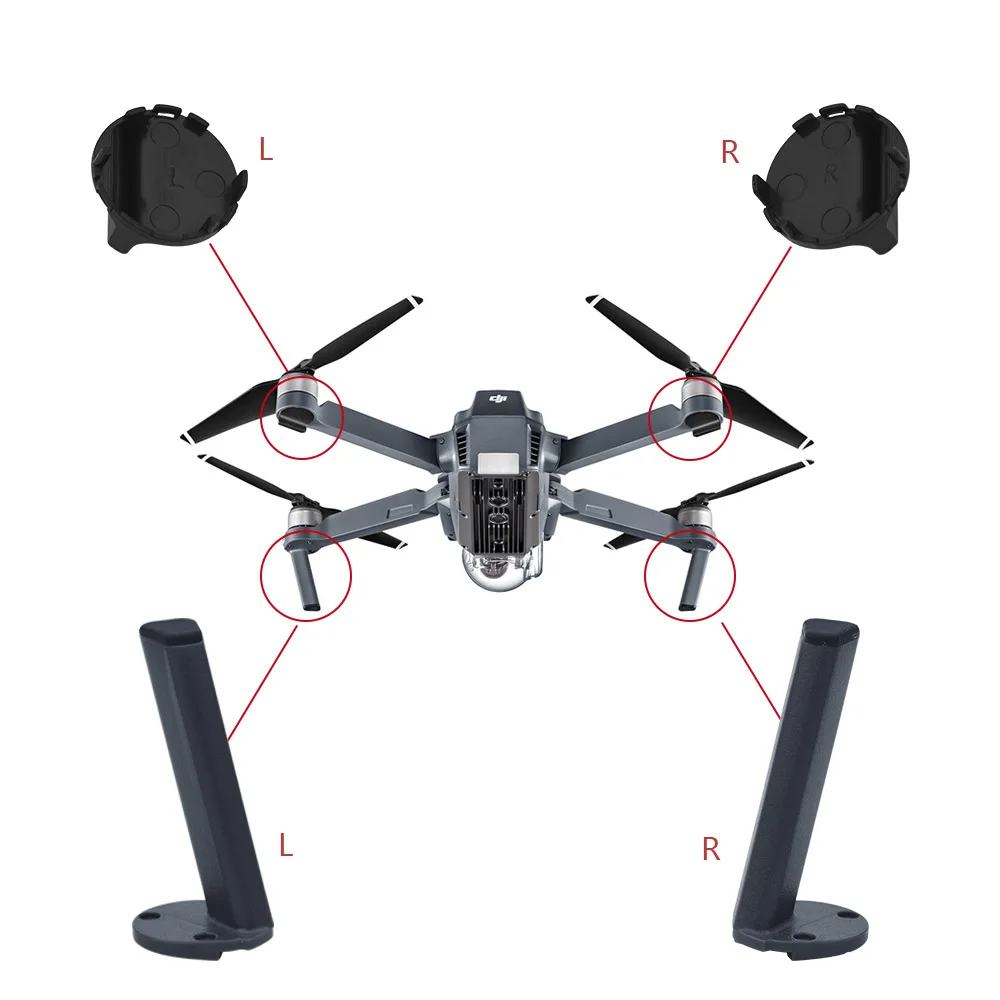 Левое и правое Сменное шасси для DJI Mavic Pro Platinum Drone Задняя ножка передняя задняя