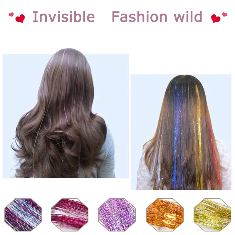 Блестки для волос QIANAO голографические блестящие волосы наращивания вечерние