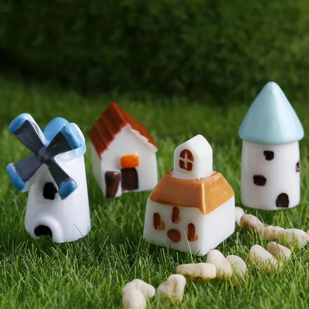 Мини-ветряная мельница Moss M4e7 для украшения микроландшафта настольные дома | Дом и