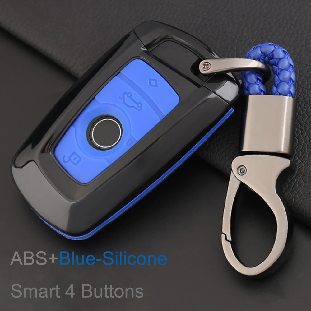 УГЛЕРОДНЫЙ + силиконовый Комплект универсальных автомобильных ключей для BMW 1 3 5 7