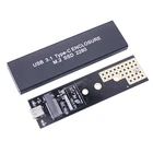 Чехол для SSD M2 NVME, переходник M.2 на USB Type C 3,1 Для NVME PCIE M Key 2230224222602280 SSD Box M2 SSD, чехол RTL9210