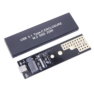Чехол для SSD M2 NVME, переходник M.2 на USB Type C 3,1 Для NVME PCIE M Key 2230224222602280 SSD Box M2 SSD, чехол RTL9210