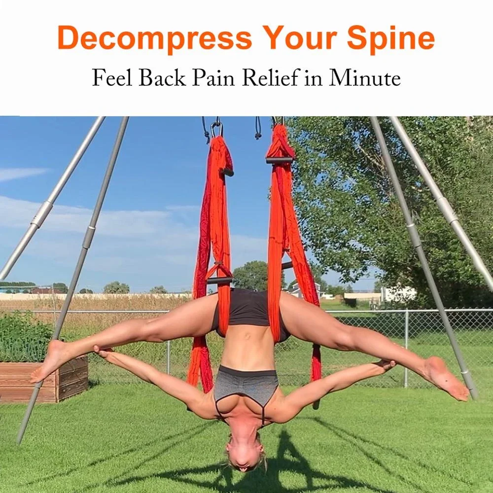 Гамак для аэройоги 6 ручек ремешок дома тренажерного зала|Пояса йоги| |