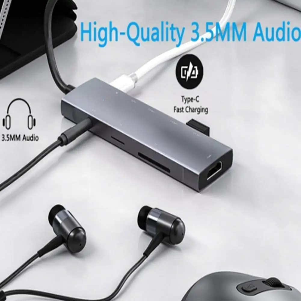 

9 In 1 Usb Type C Hub Usb C To -compatible Sd Micro Sd Reader Pd Usb 3.0 Hub For Pro Dock Station Splitter J2w5