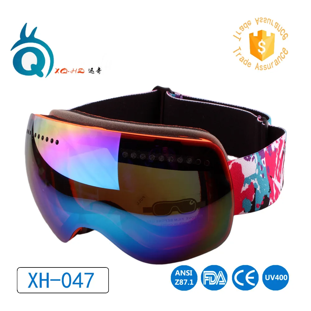 

Outdoor Eye-protection Goggles Windproof Changeable PCs Magnet Glasses Big Vision Ski Goggles Double Layer Anti-fog High-definit