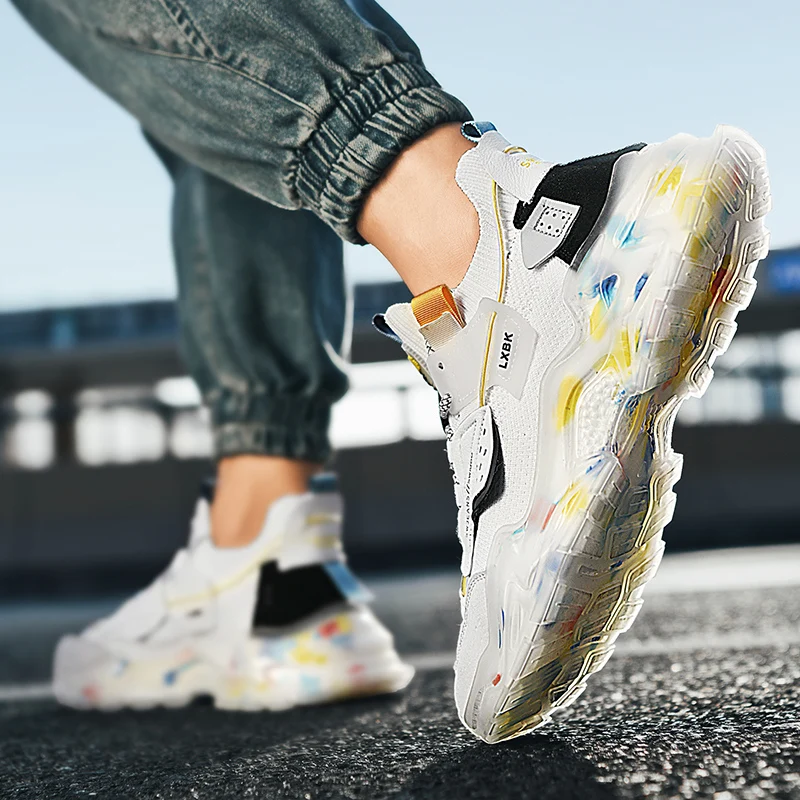 

Кроссовки LEIXAG мужские для бега, теннисные кеды, роскошная обувь, громоздкая обувь для мужчин