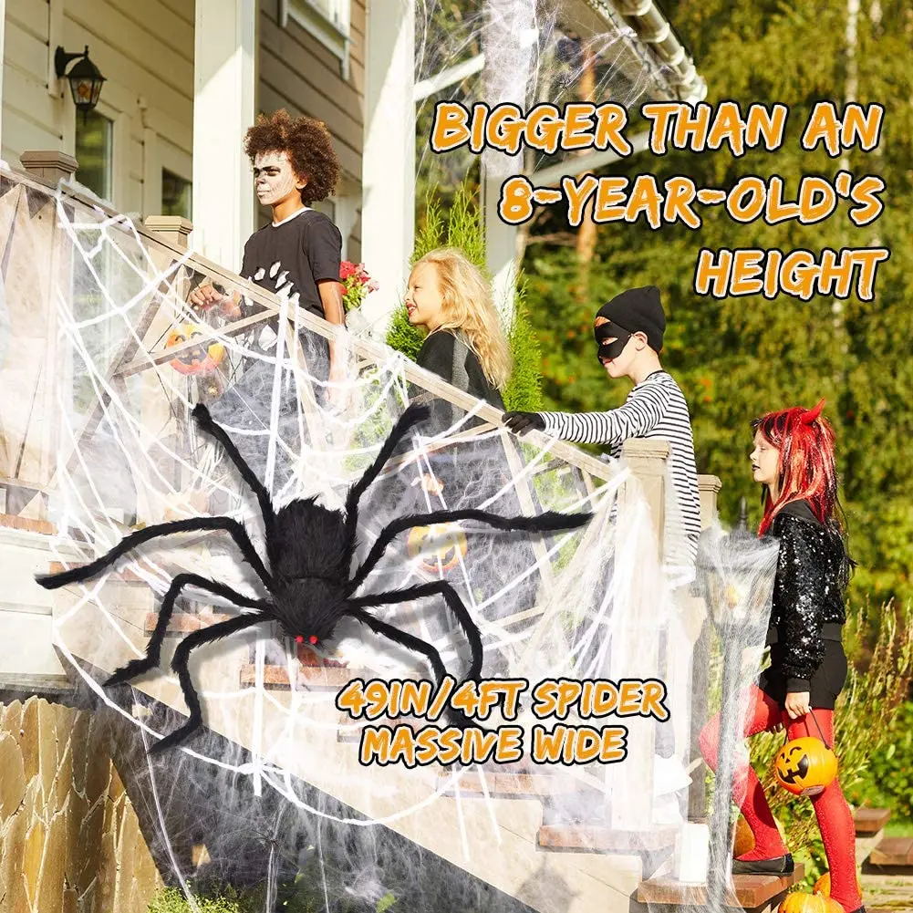 Уличные декорации на Хэллоуин Пауки украшения для Хэллоуина пауки улицы и